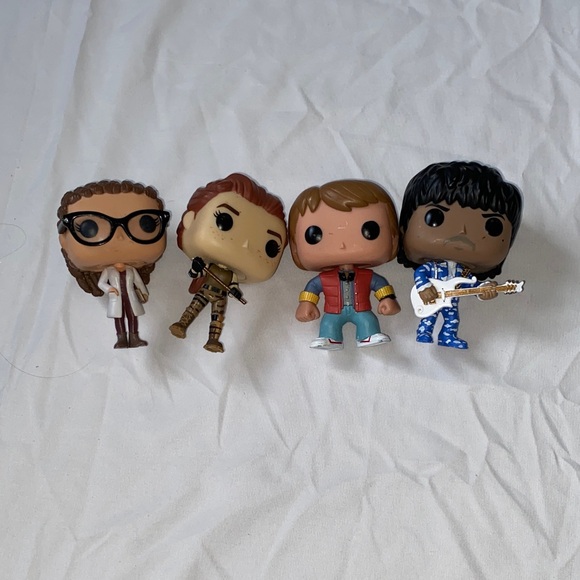 funko pop Other - Funko Collectible Figures with Black, Brown, Red, and Blue Accents